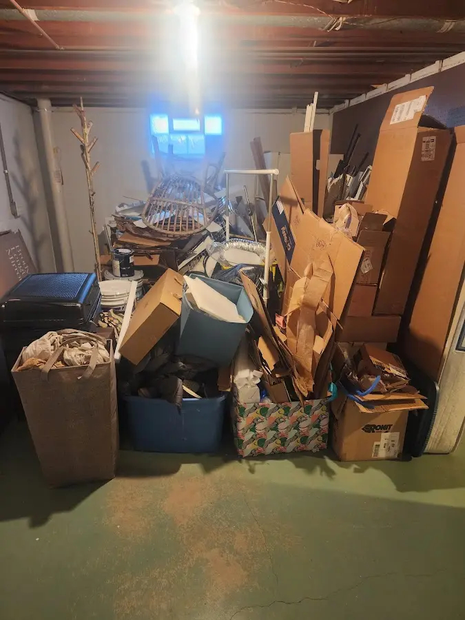 Roll-off dumpster container at job site for Construction Dumpster Rental in Granville